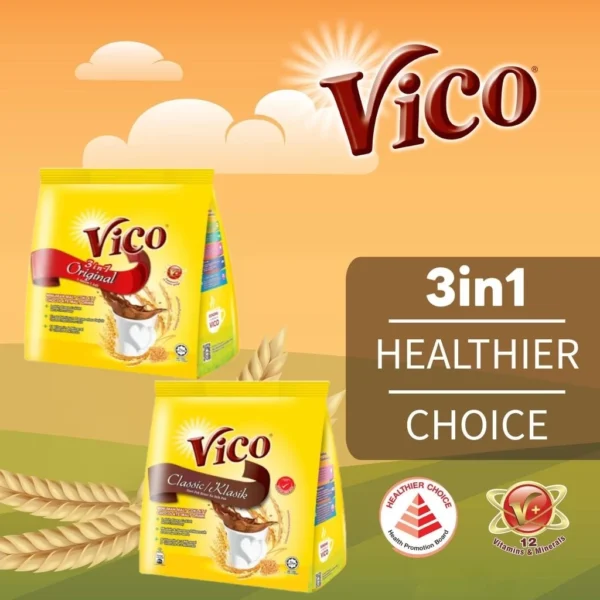 Vico 3in1 15s Chocolate Malt Drink