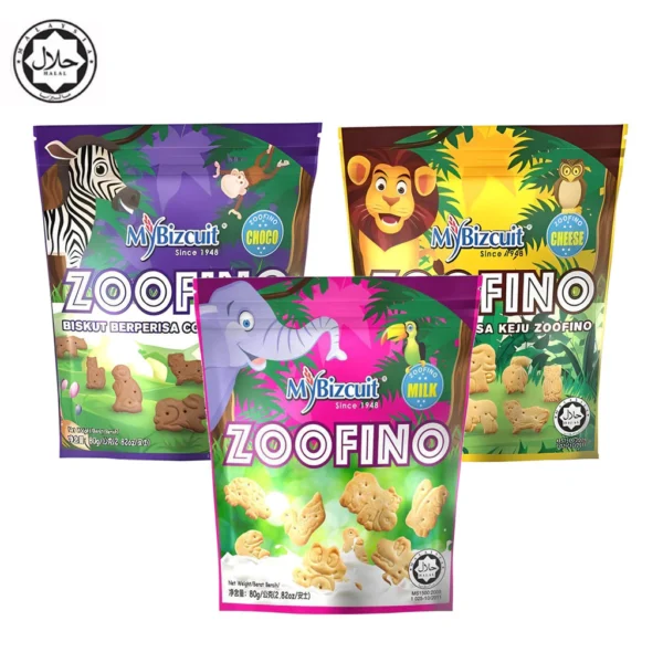 Mybizcuit Zoofino Animal Shape Cookies 80gm Random
