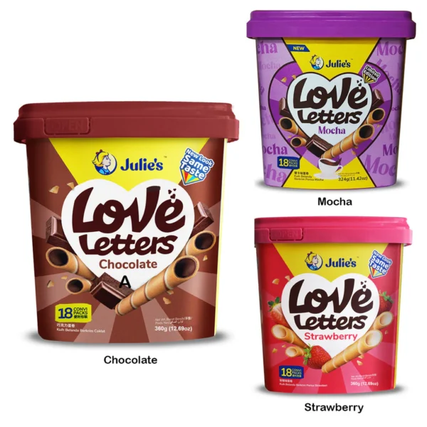 Julies Love Letter Wafer Sticks Random
